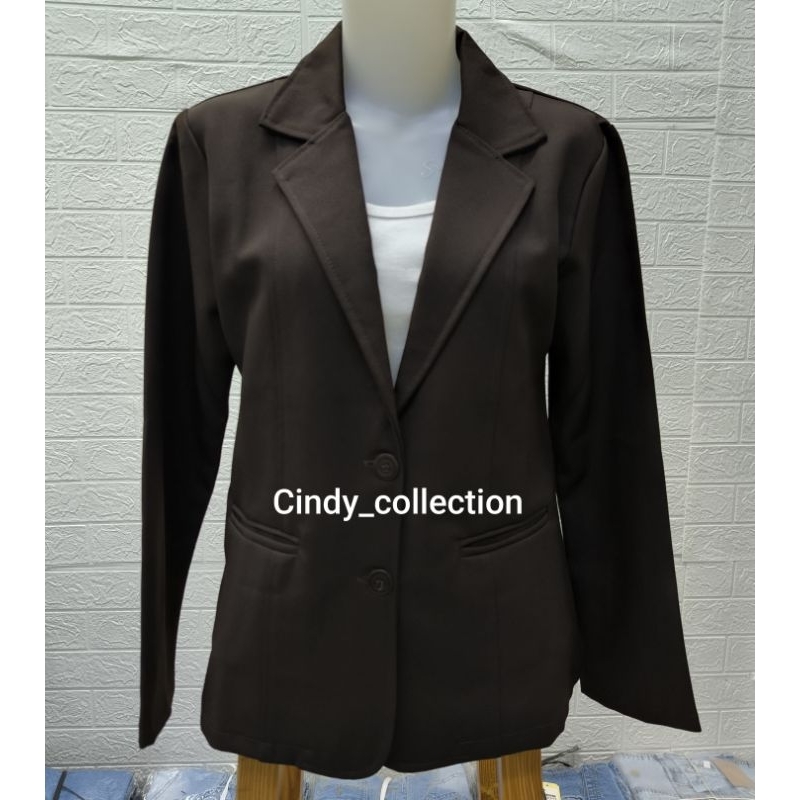 BLAZER COKLAT TUA WANITA BLAZER KERJA COKLAT GELAP BLAZER COKLAT PRAMUKA BLAZER CEWEK COKLAT JAS WAN
