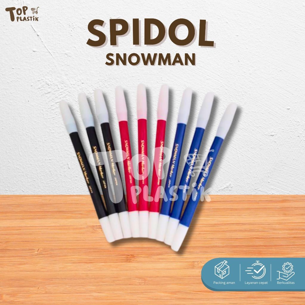 

SNOWMAN - Spidol Marker Warna Kecil SPIDOL HITAM BIRU MERAH - Pcs