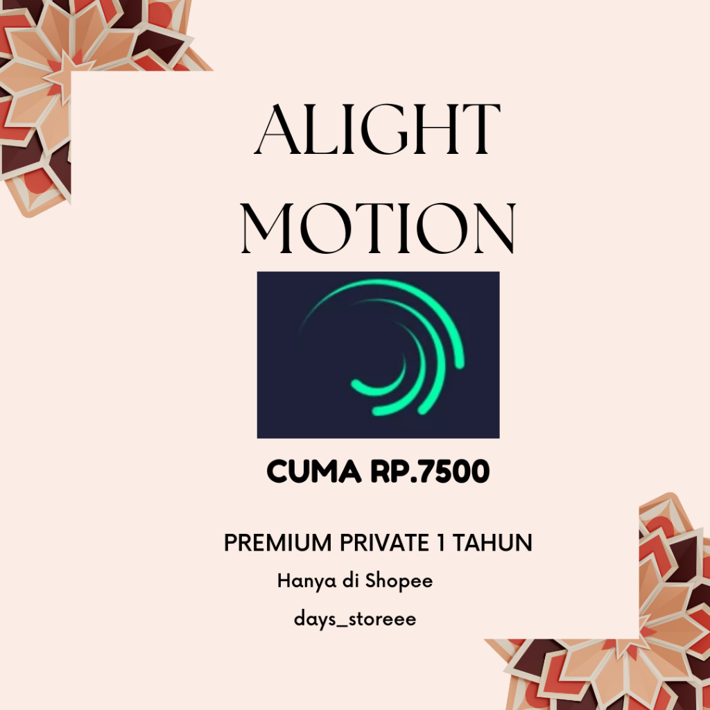 Alight Motion Premium 1 Tahun