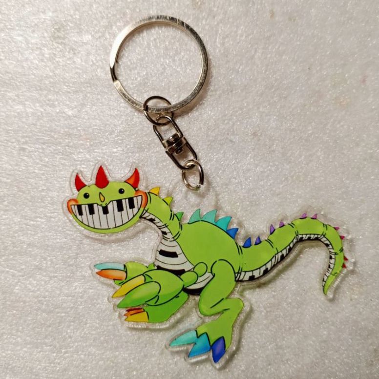 Hemat Ganci Akrilik Pianosaurus Poppy Playtime 4  Keychain Gantungan Kunci Pianosaurus Poppy Playtim