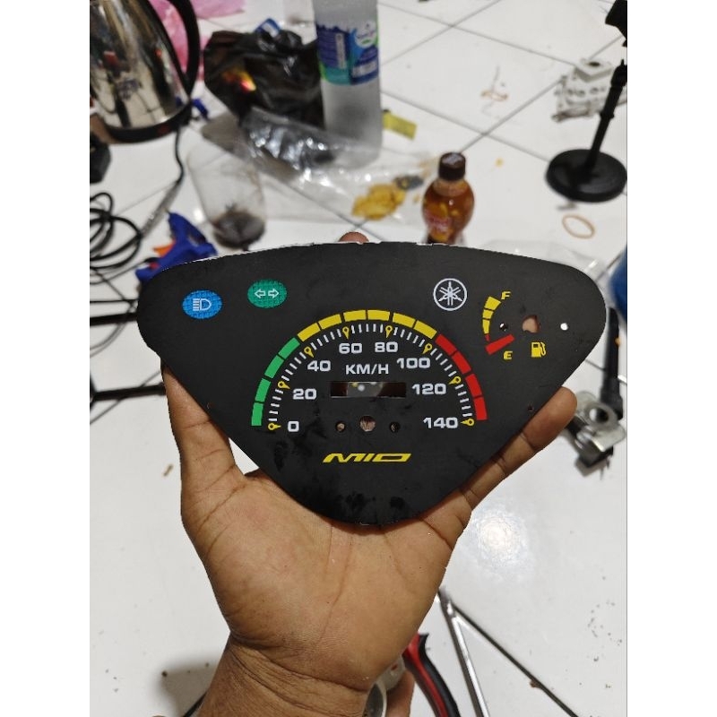 Layar spido papan spidometer castem merh kuning hijau mio lama mio sporty mio soprty new smile