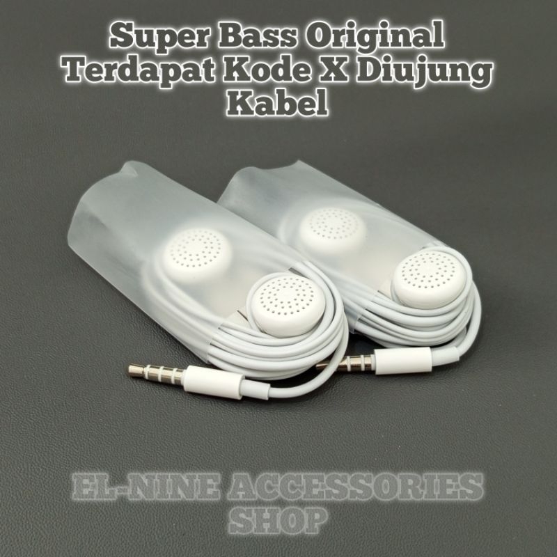 HEADSET EARPHONE OPPO SUPER BASS A17 A16 A15 A12 ORIGINAL 100% BAWAAN HP