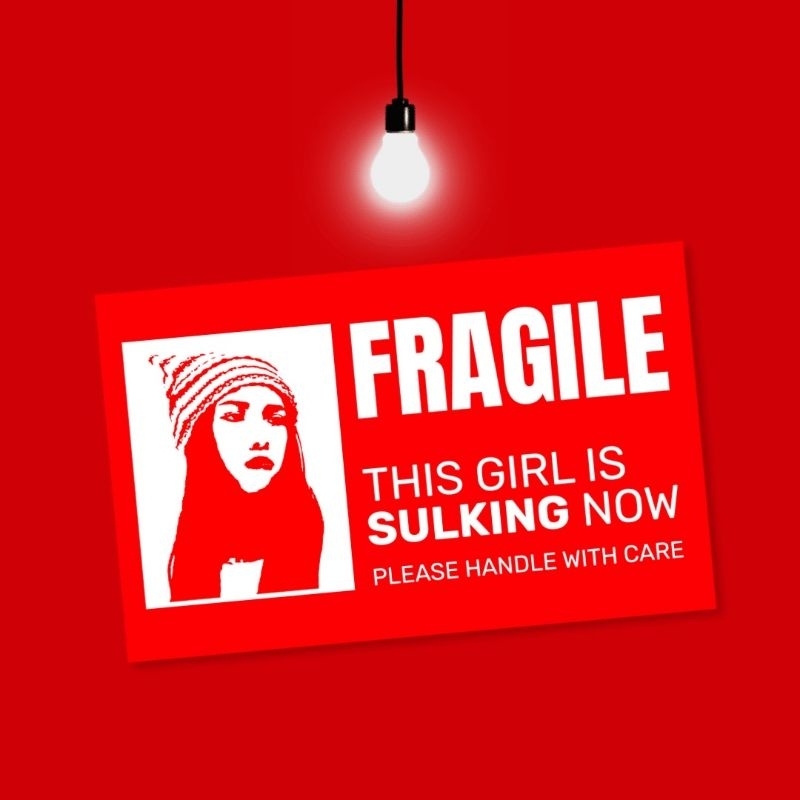 

Sticker Girls Fragile Sulking NamtanFilm Laminasi doff