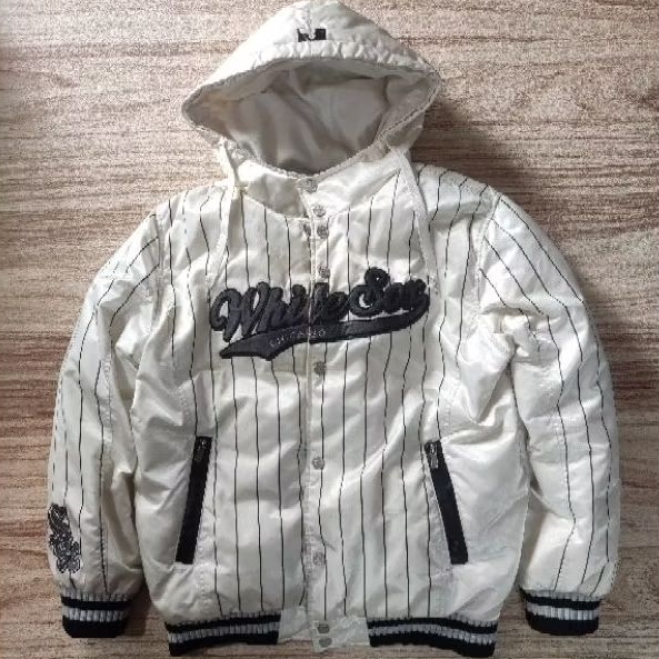 MLB CHICAGO WHITE SOX VARSITY BOMBER HOODED