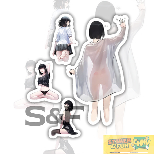 

Stiker Sticker Pack Vinyl Laminasi CUTE GIRL ANIME CUTE 21