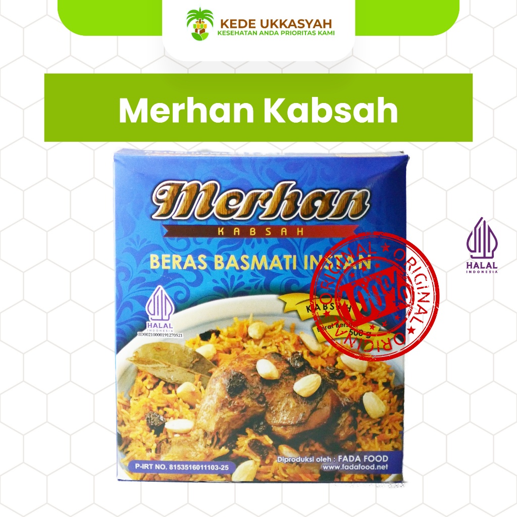 

Merhan Nasi Kabsah Original 500 gr - Paket beras basmati dan bumbu kabsah