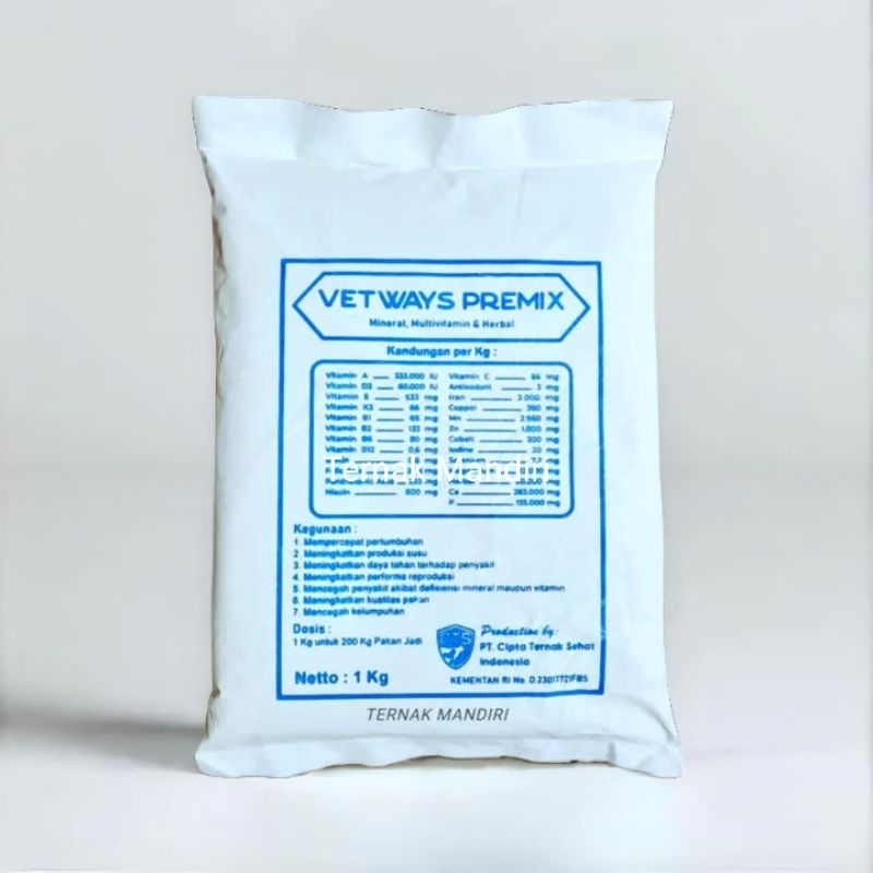 Vetways premix 1 kg -  Mineral vitamin sapi kambing dan domba