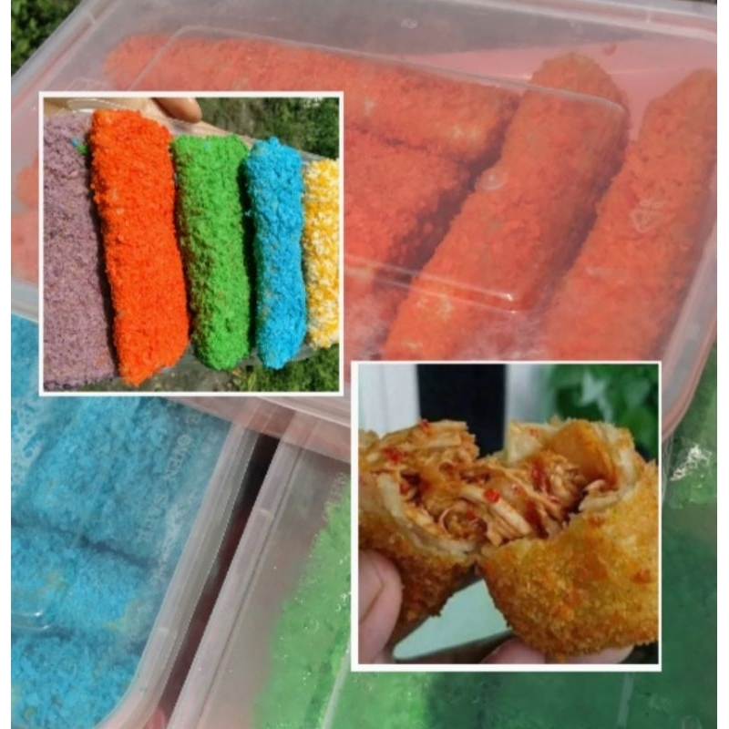 

risol warna warni ayam suwir