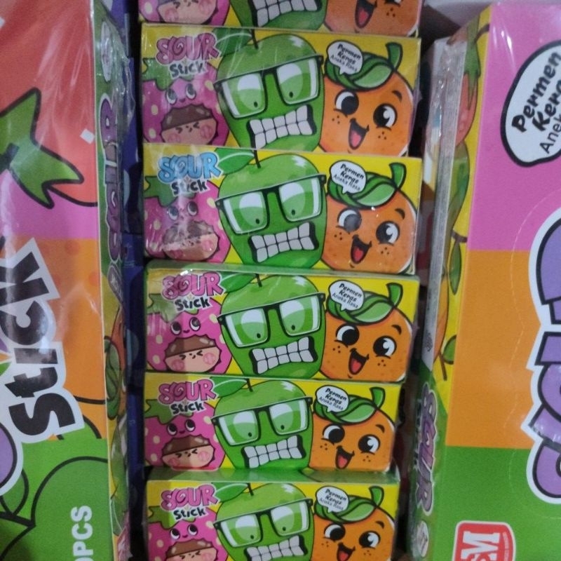 

DSM✓ Sour Stick ✓ permen keras aneka rasa ✓ 30 pcs