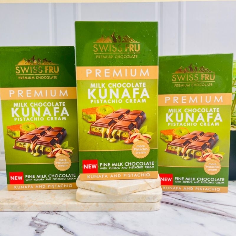 

Cokelat Dubai Kunafa Premium Milk Pistachio Coklat Dubai Viral