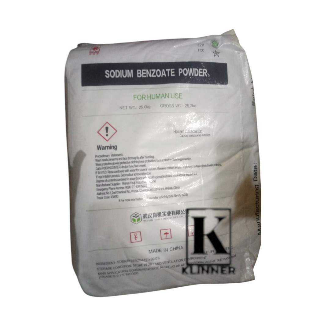 

Sodium Benzoate / Natrium Benzoate 25 KG