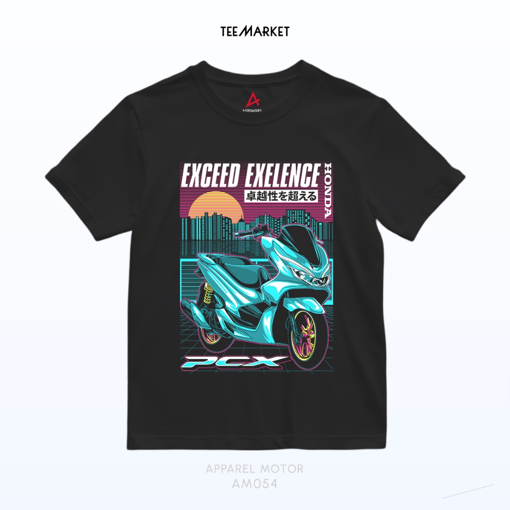 AM054 Kaos Motor PCX Exceed Exelence - Baju Bikers by Apparel Motor
