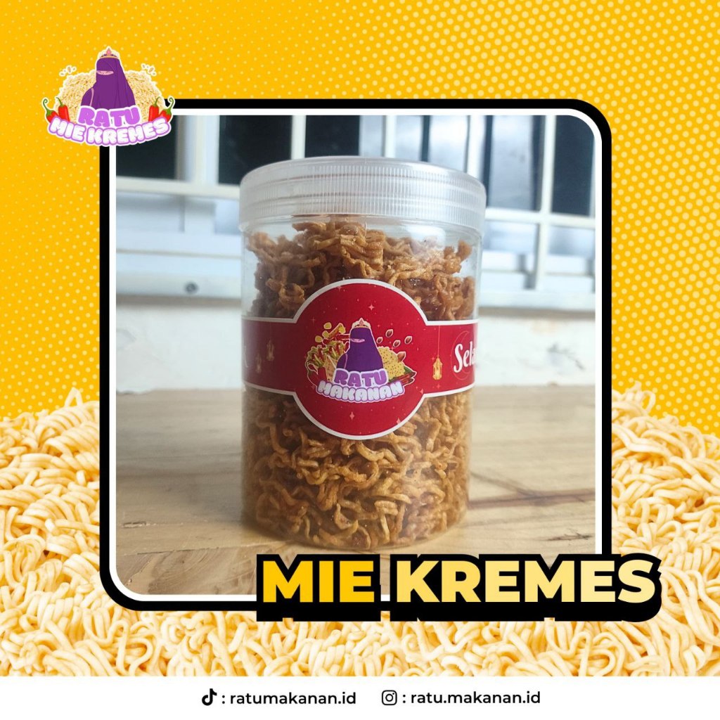 

Mie Kremes Gurih Enak Kriuk Free Toples Ratu Makanan