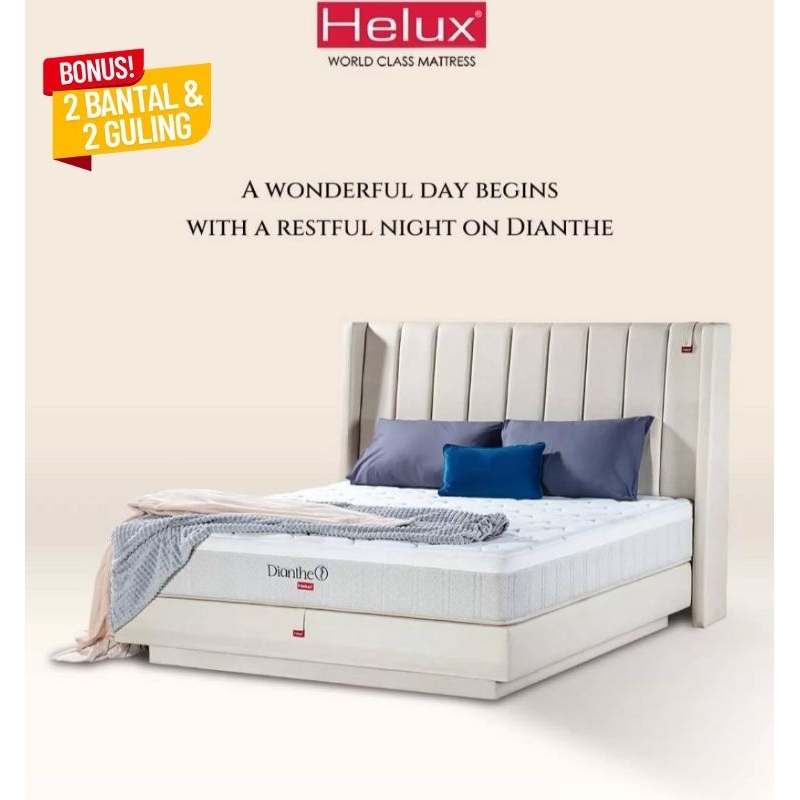 BONUS BANTAL GULING  MATRAS SPRING BED HELUX DIANTHE 180 X 200 X 27 CM | KASUR SPRINGBED HELUX DIANT