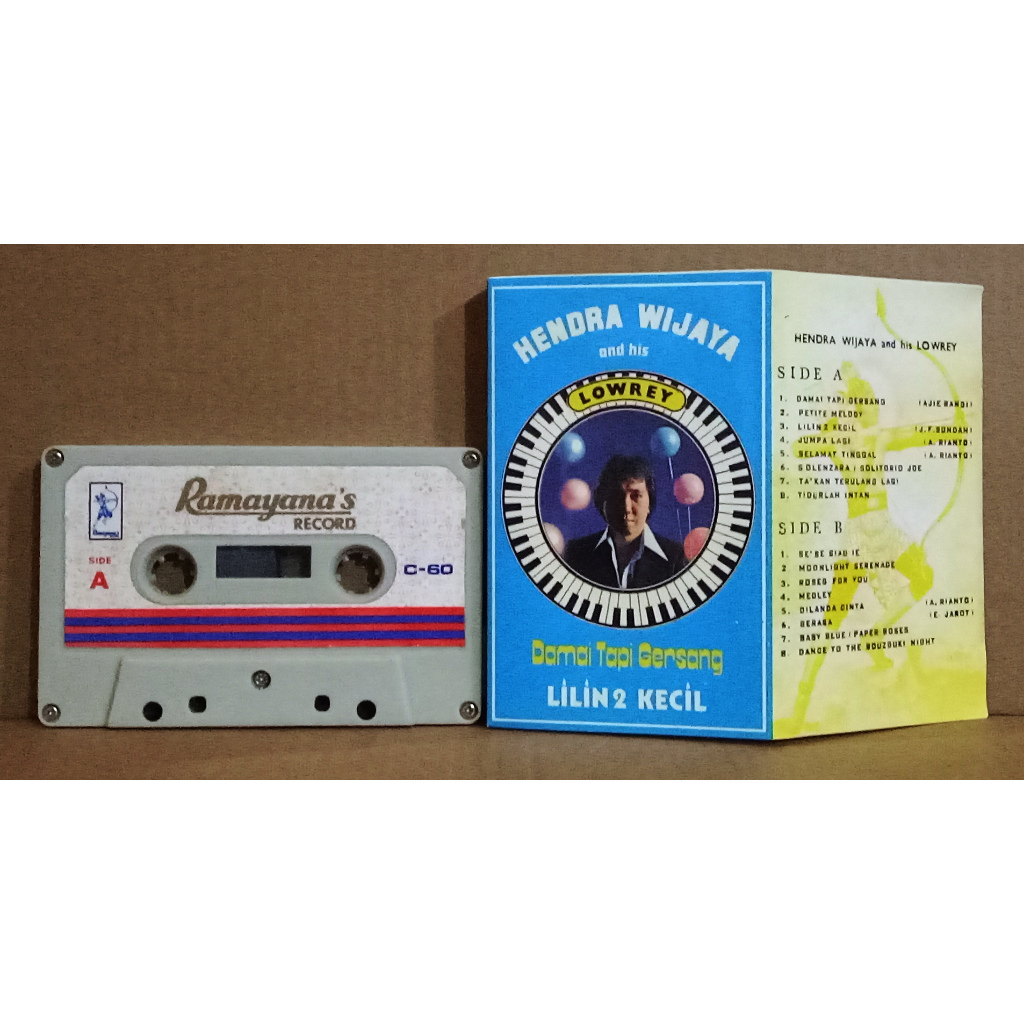 HENDRA WIJAYA AND HIS LOWREY - DAMAI TAPI GERSANG - Kaset