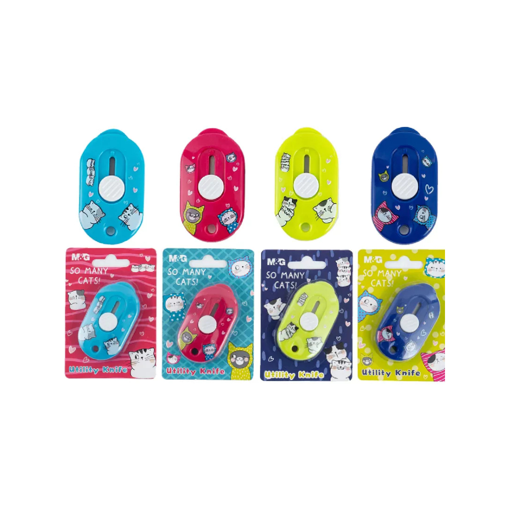 

M&G Retractable Paper Cutter Knife ASS913D9 / Cutter Knife Kawaii Children Hand Craft