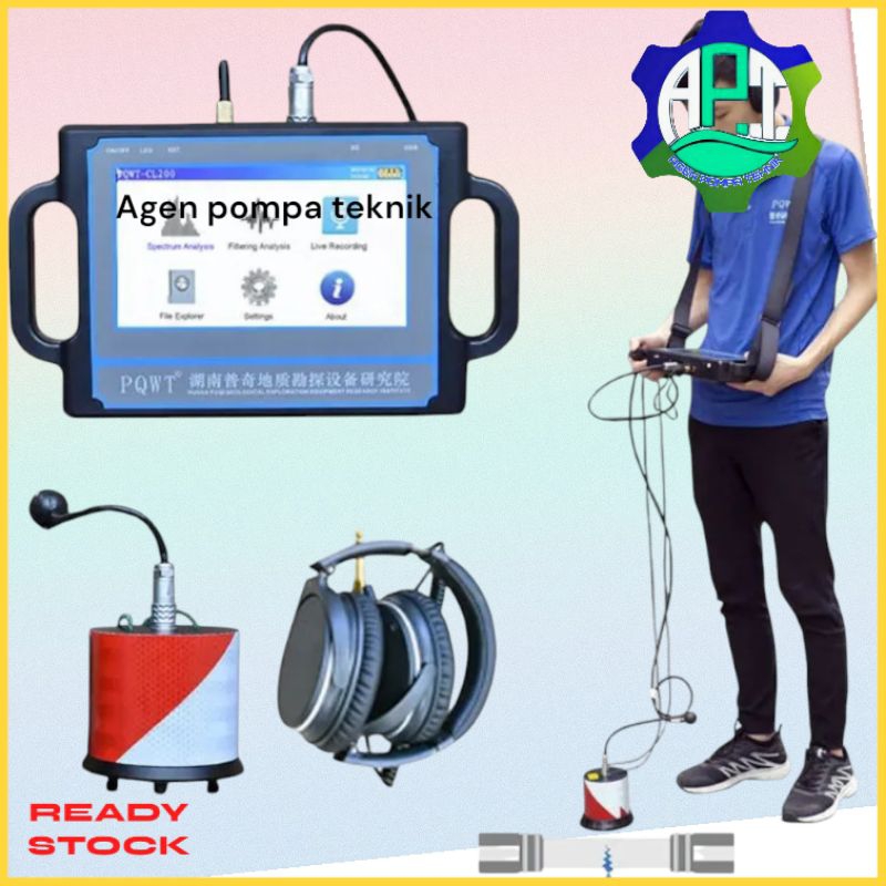 PQWT CL200 Water Leak Detector Underground 0-2M Pipe Water Leak PQWT