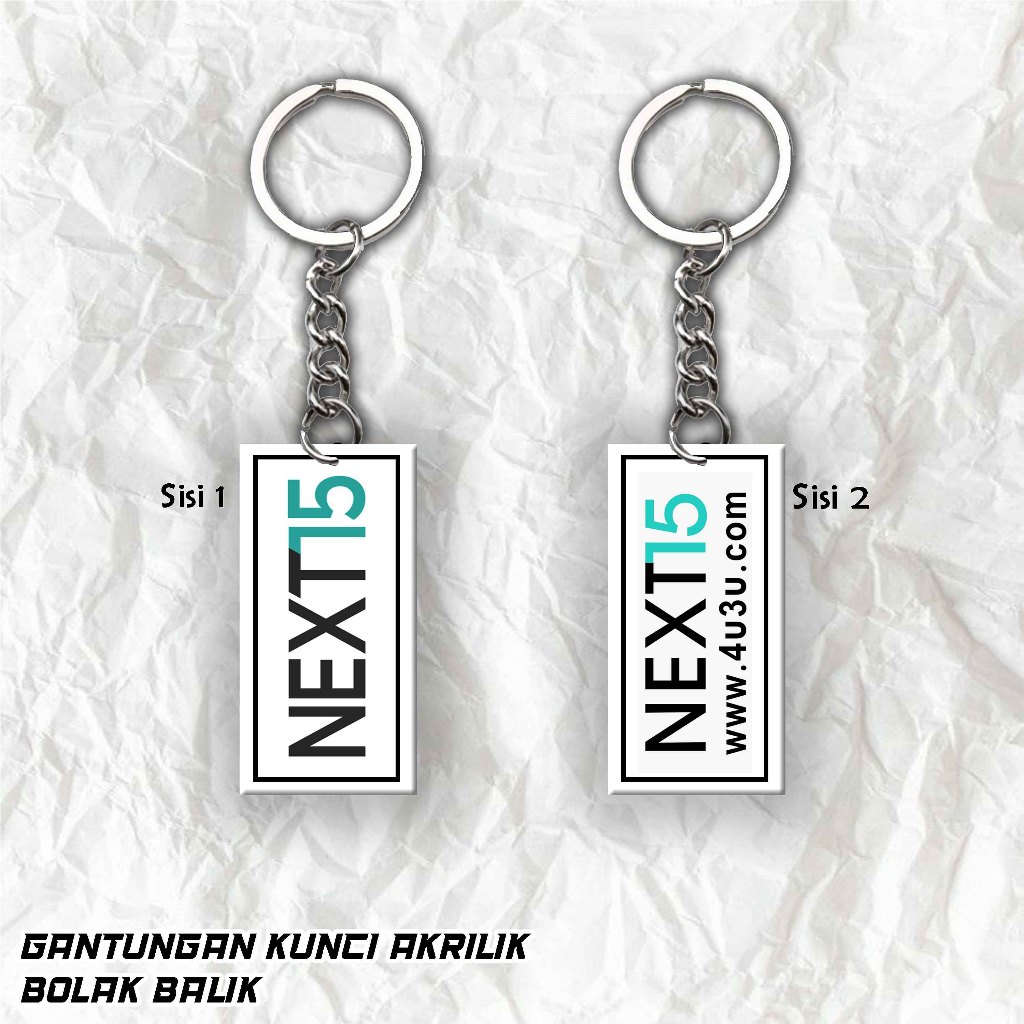 

Gantungan Kunci NEXT 15 Bahan Akrilik Bolak balik