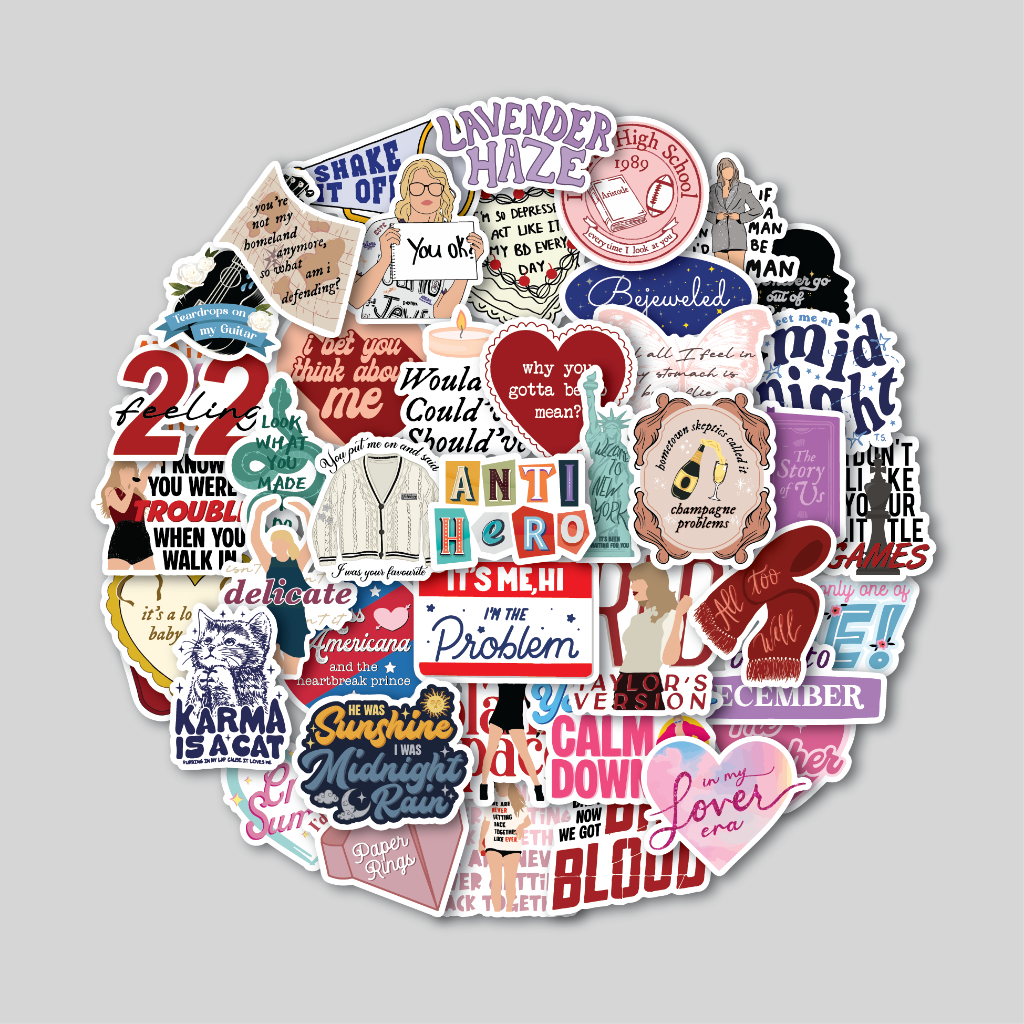 

STICKER PACK TAYLOR SWIFT SONG | STICKER TUMBLR | STIKER LAPTOP KOPER HELM