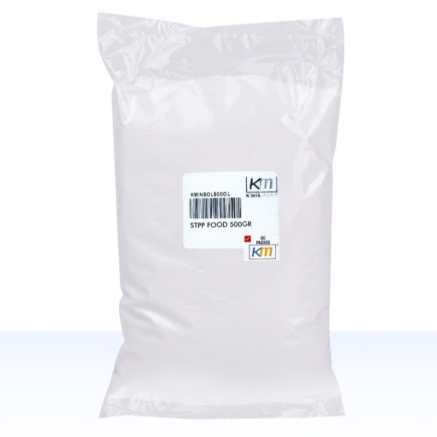 

STPP Food Grade 500gr Pengenyal Baso Bahan Bakso Kenyal Pengemulsi Susu Bahan Baku Makanan