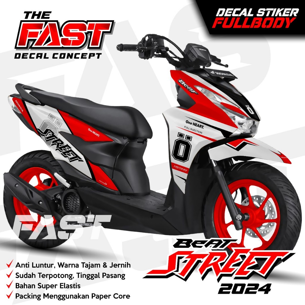 Stiker Dekal BeAT STREET Fullbody  TERBARU Decal Beat Street motif OHLINS Fullbody Striping BeAT Str