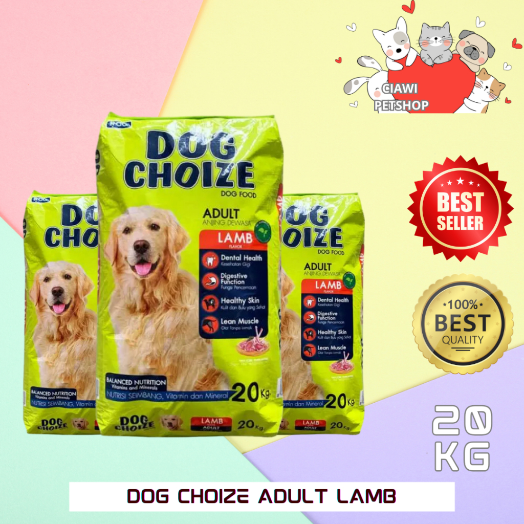 Makanan Anjing Dog Choize Lamb 20Kg