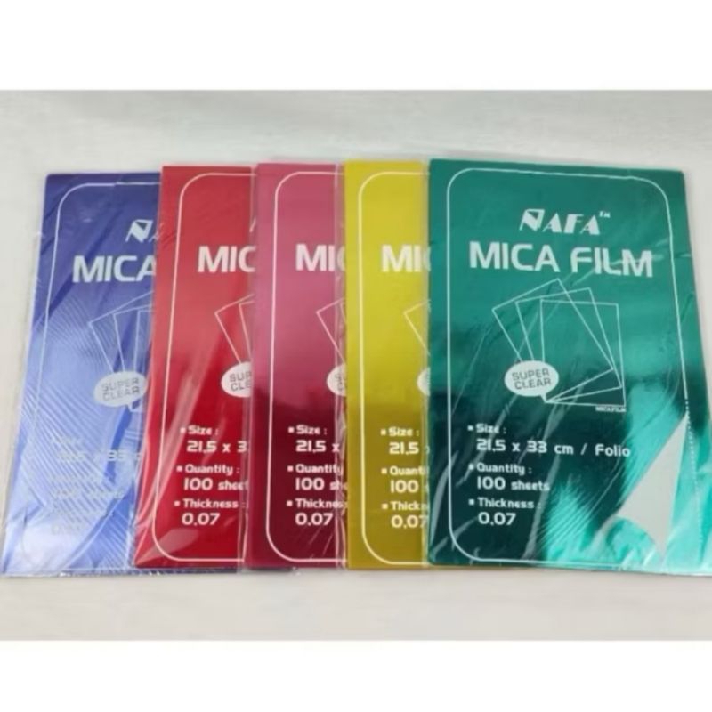 

PLASTIK MIKA WARNA - WARNI UKURAN F4 (PAK) ISI 100 LEMBAR / PLASTIK PENJILIDAN / PLASTIK (MIKA) BUFALO