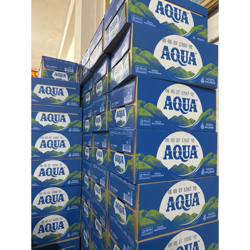 

Aqua mini 330 ml 24 botol