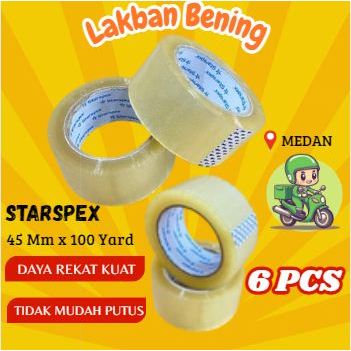 

( 6 PCS ) LAKBAN BENING 45 MM X 100 YARD MERK STARSPEX