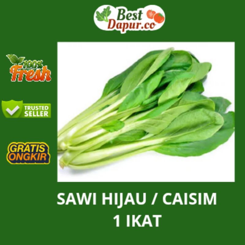 

SAWI HIJAU / 1 IKAT / Bess Dapur .Co