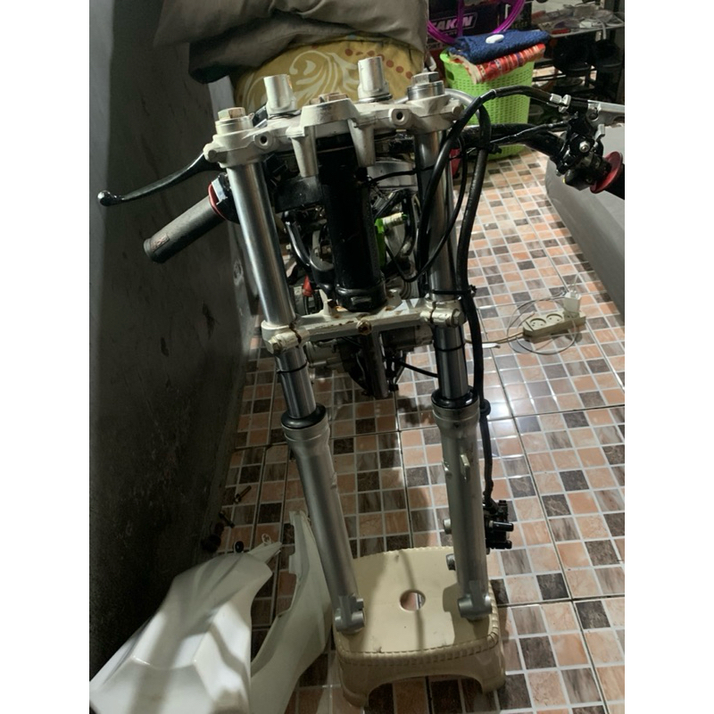 shock depan klx potong as sim 1