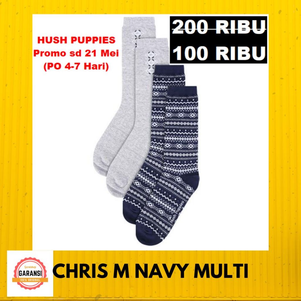 Kaos kaki seri CHRIS M socks hush puppies 100% original