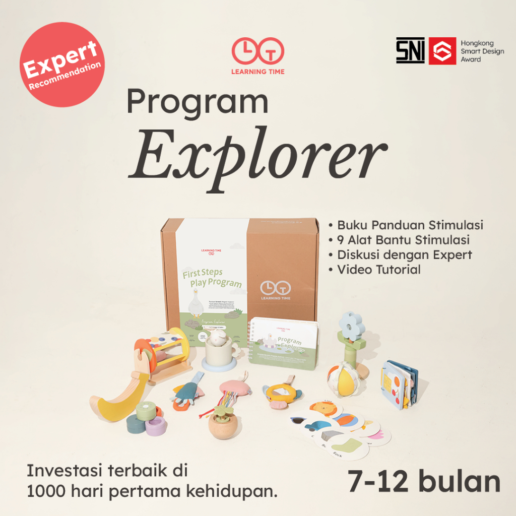 Learning Time- Program Explorer- Mainan stimulasi 7 sd 12 bulan/ Paket stimulasi 7 sd 12 bulan/ Main