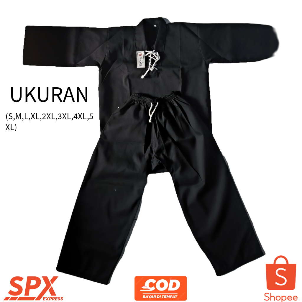 SERAGAM PENCAK SILAT POLOS HIGH QUALITY - BAJU PENCAK SILAT POLOS - BAJU PENCAL SILAT JUMBO - BAJU P