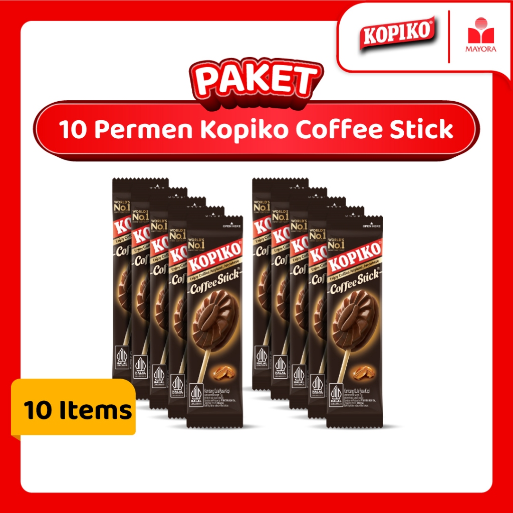 

Paket 10 Permen Kopiko Coffee Stick