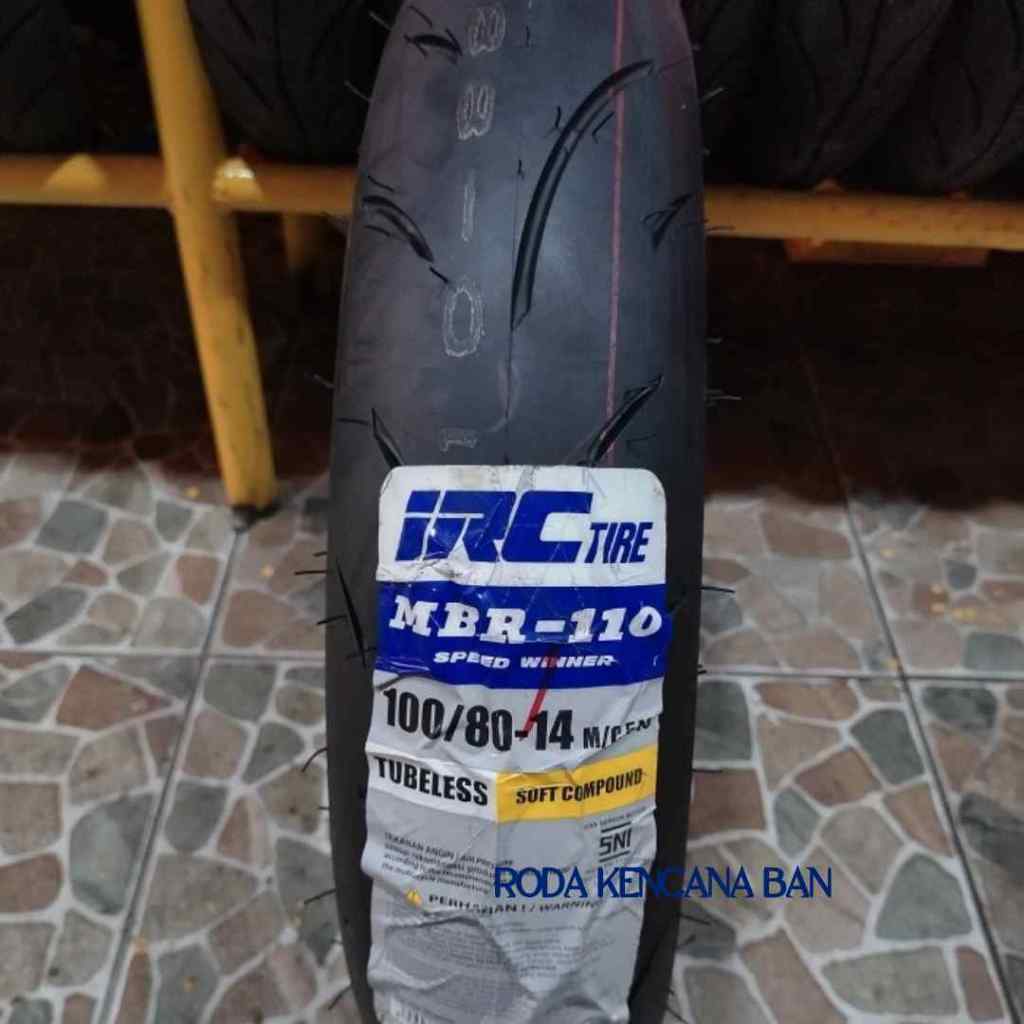 Ban Motor IRC MBR 110 size 100/80 R14 - Tubeless Ban Belakang Vario