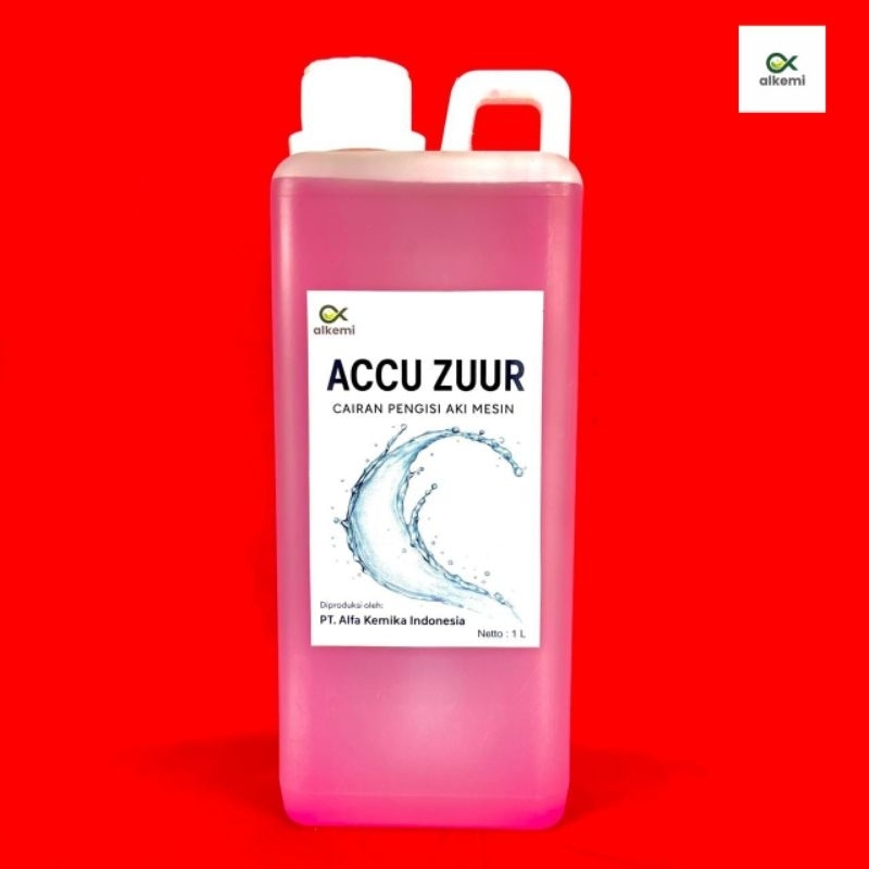 Air Aki Zuur / Air Accu Zuur / Air Aki Merah 1 Liter