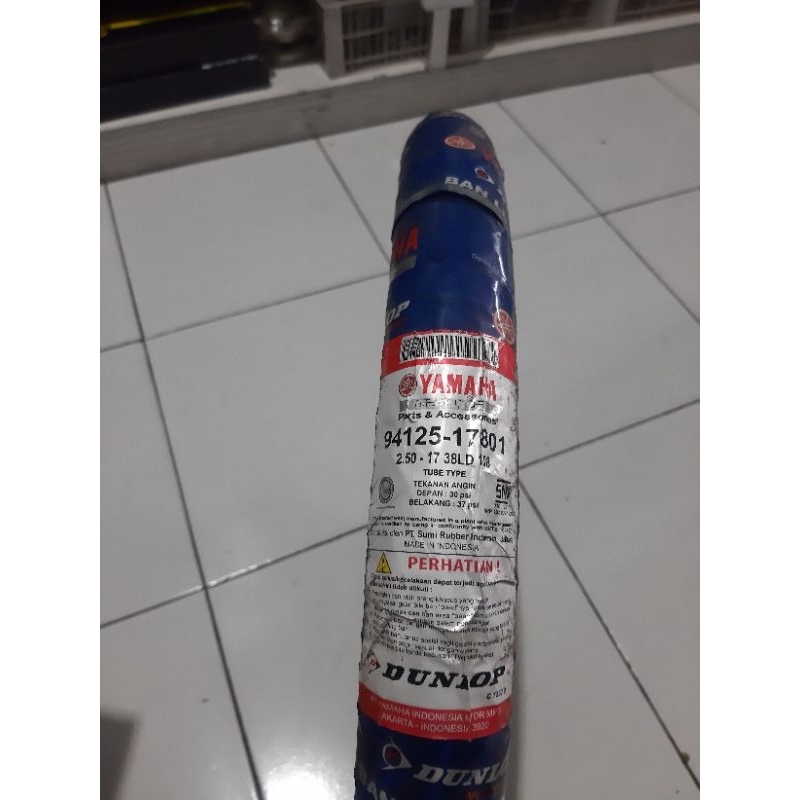 BAN LUAR TUBE TYPE 250 RING 17 DUNLOP YAMAHA 38LD 108