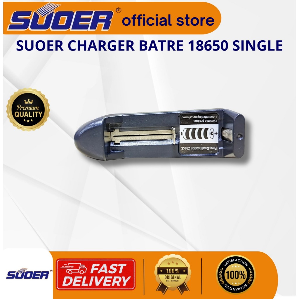 SUOER CHARGER BATRE 18650 SINGLE