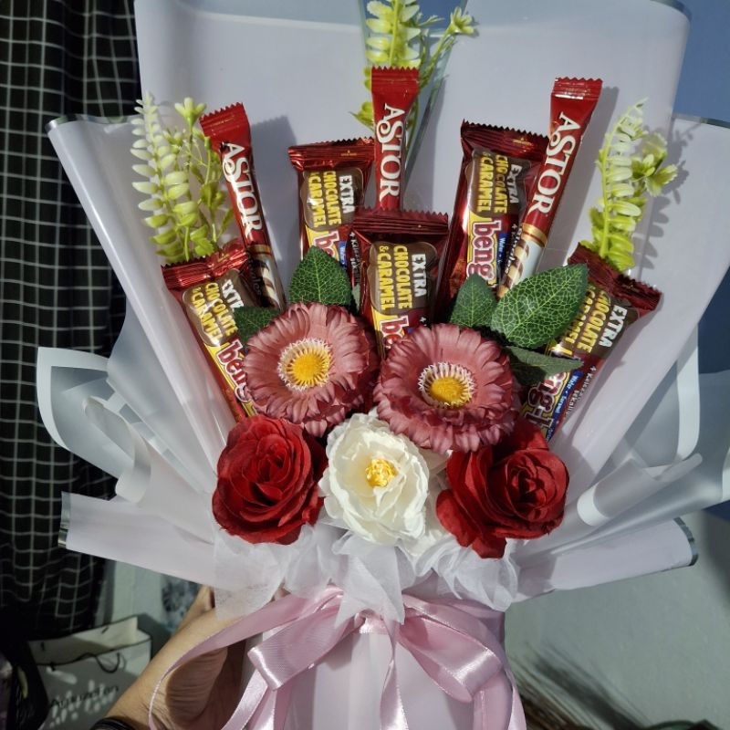 Buket SNACK & FLOWER MIX, JOMBANG