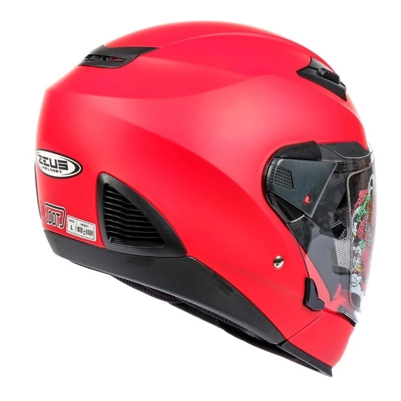 Helm Modular Zeus 611C Red Doff