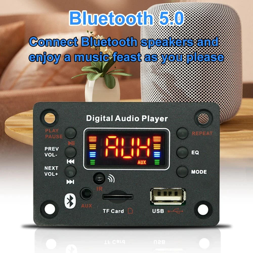 Module MP3 Bluetooth Wireless 5.0 LCD Car Kit Decoder Module