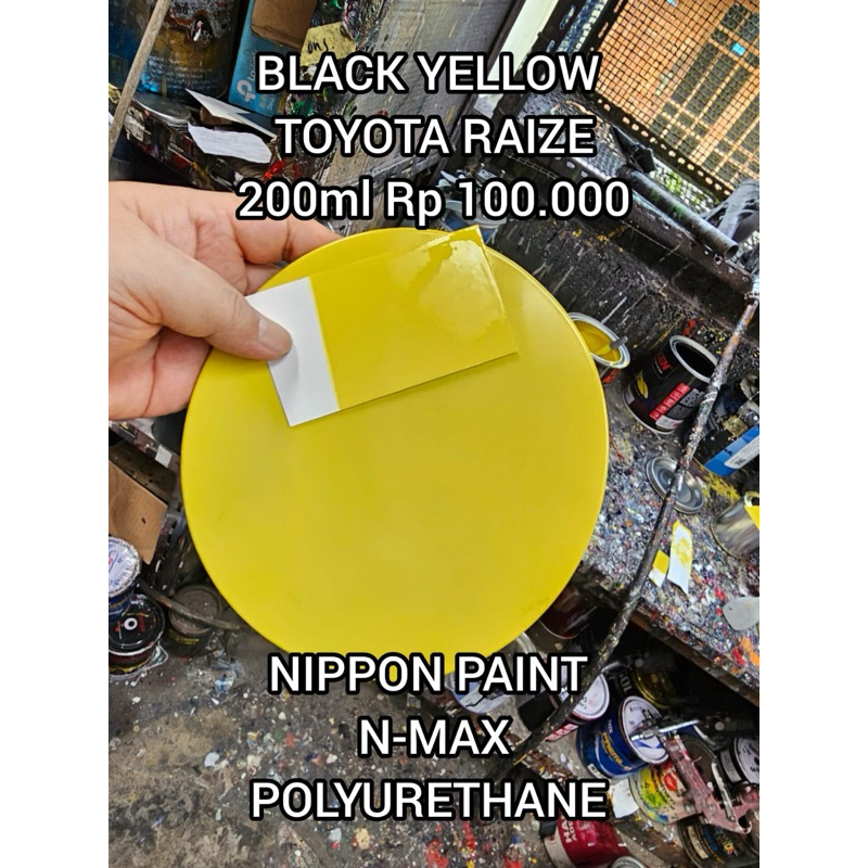 cat BLACK YELLOW TOYOTA RAIZE cat mobil cat PU cat Nippon Paint cat polyurethane cat Custom cat Toyo