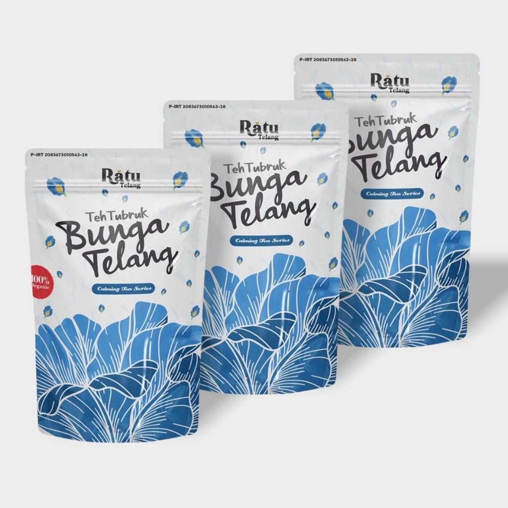 

TEH DIABETES | Paket Teh Bunga Telang Biru Asli RATU TELANG | Herbal Alami 100% | 10 Gram | Kaya Antioksidan & Pewarna Alami | Herbal Antioksidan | Siap Seduh | 3 Pouch