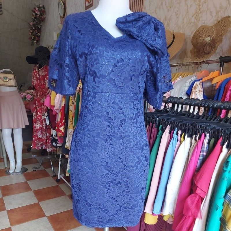 DRess Brukat Navy