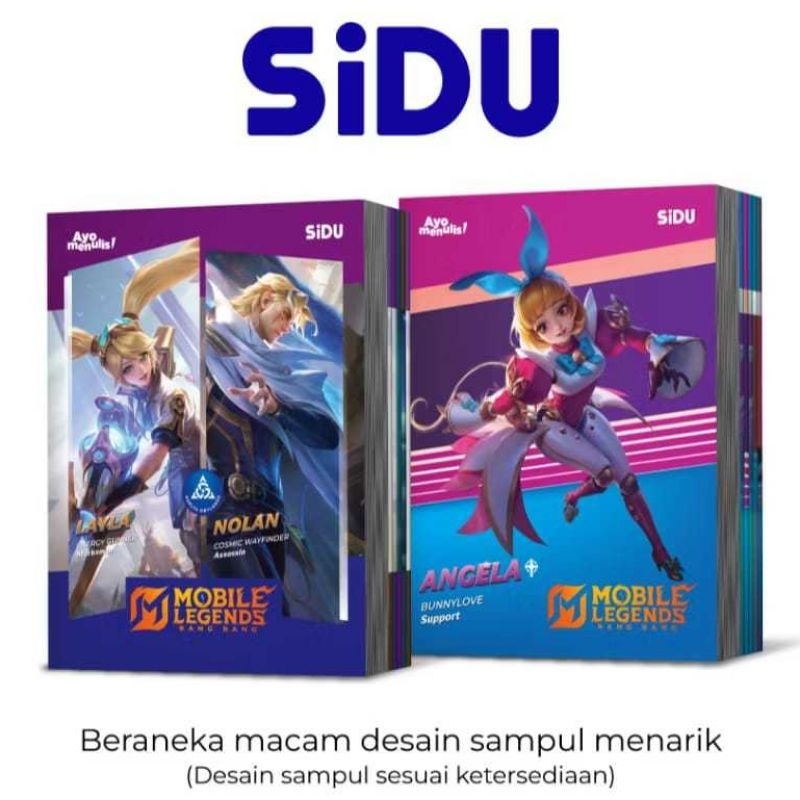 

SiDU Buku Tulis Mobile Legends 58 dan 38 Lembar - 10 buku