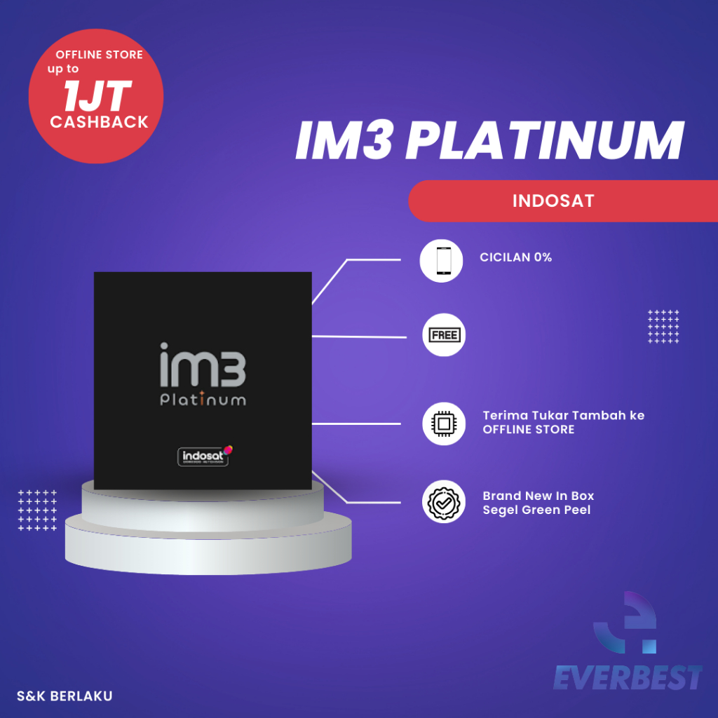 PAKET KARTU IM3 PLATINUM INDOSAT 15GB