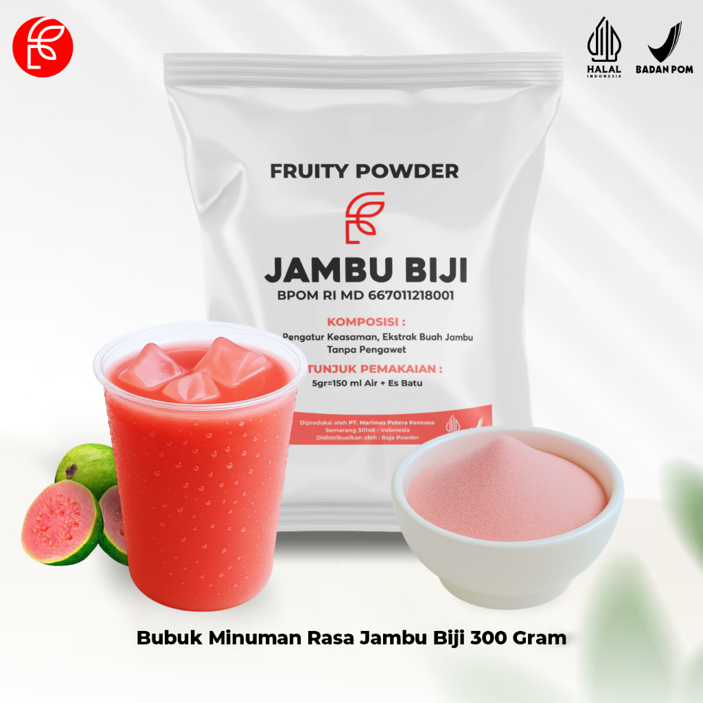 

Bubuk Minuman Instan MIx Gula 300 Gram | Bubuk Minuman Rasa Buah Segar | Bubuk Minuman Jambu Biji