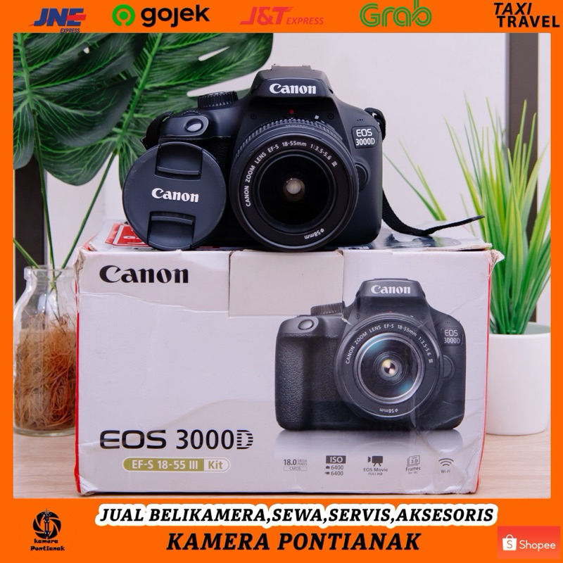 Camera canon eos 3000D + lensa kit