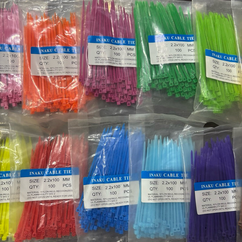 

Kabel tie Cable tie Inaku 2.2x 100mm per 100pcs Ready stock